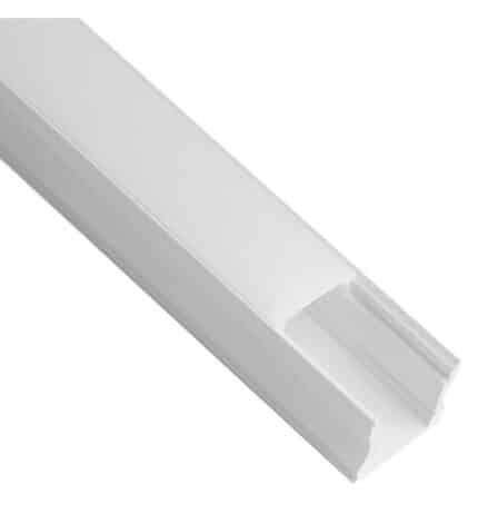 perfil negro blanco tiras led