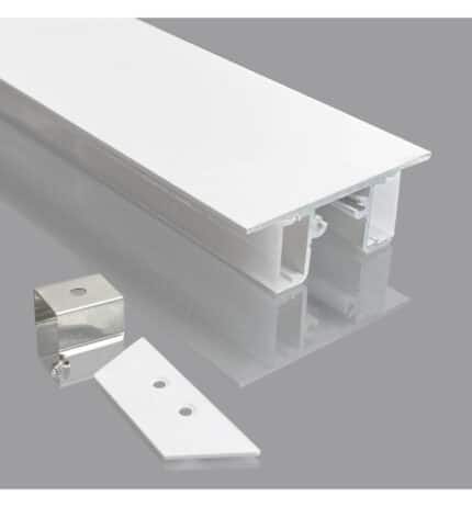 perfil de aluminio blanco